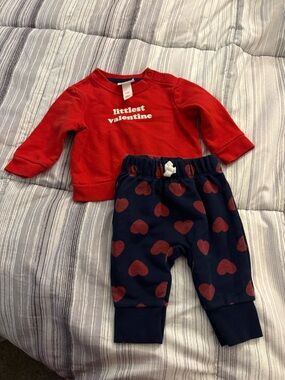 Cat & Jack Red 'littlest valentine' Graphic Baby Tee